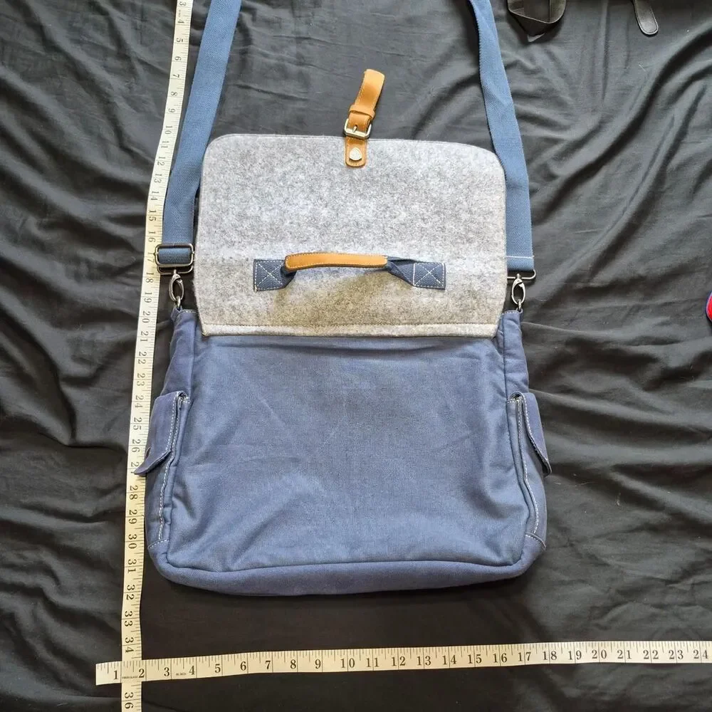Warner-bros Orange and Blue Messenger Bag